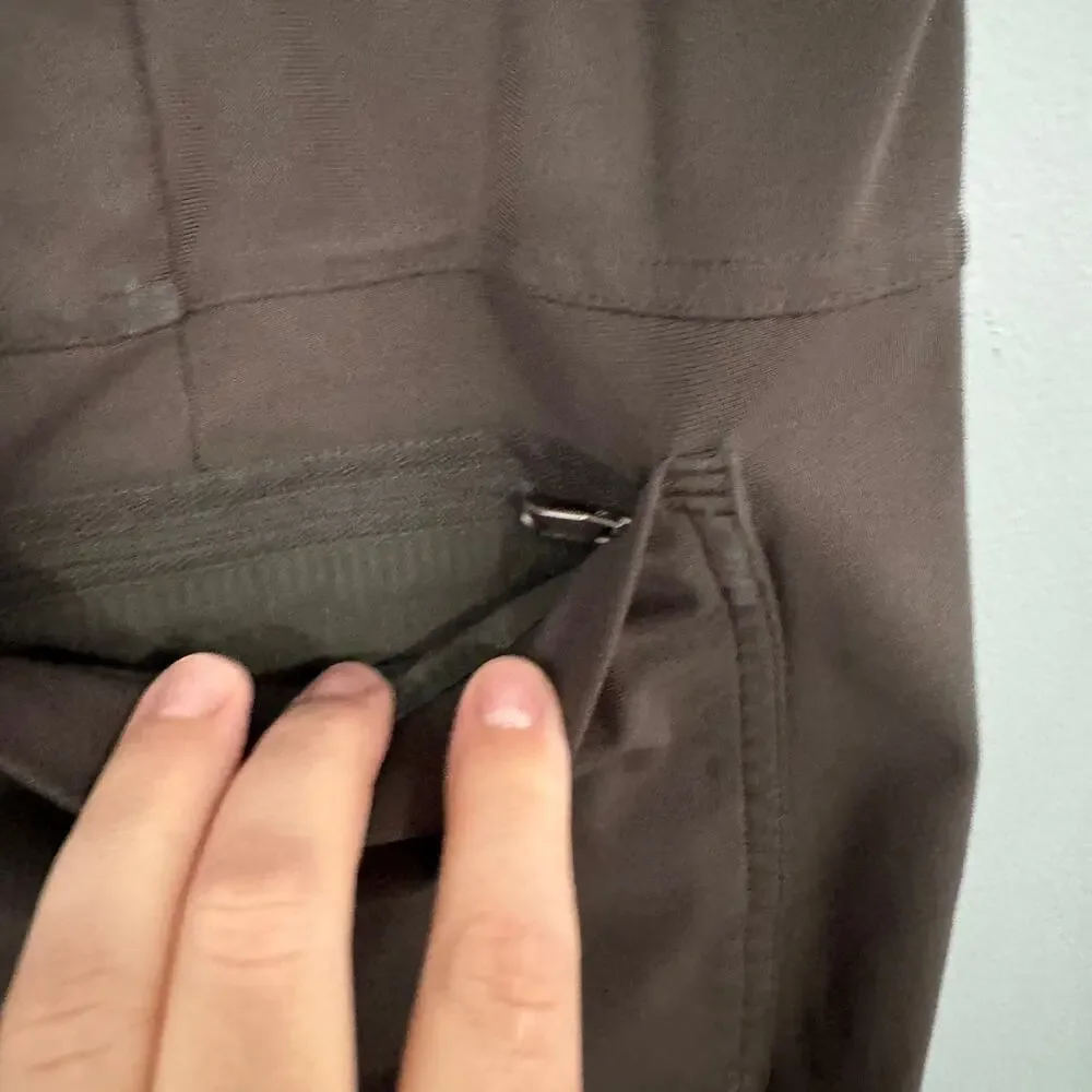 Lululemon Men's Dark Taupe Gray Brown 5 Pocket Pants Size 36 Button Fly Ripstop - Picture 5 of 7